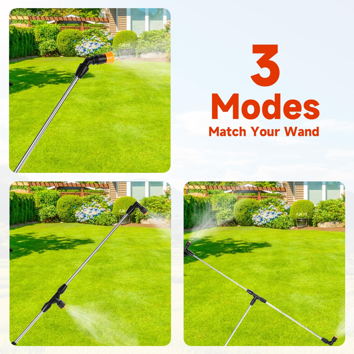 JINIOHEE universal hose/tank connection simplifies setup.