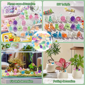 JINJUMEI glow-in-the-dark mini animal resin figurine packaging in blind bag