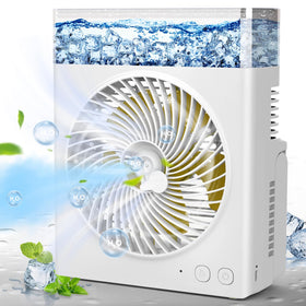 JINLICTE portable misting fan front view for outdoor cooling
