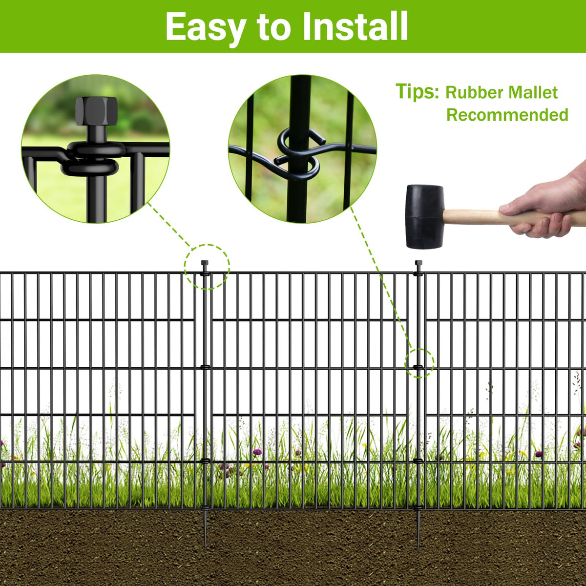 jinligogo ground stakes enable quick no-dig installation for patios and yards.
