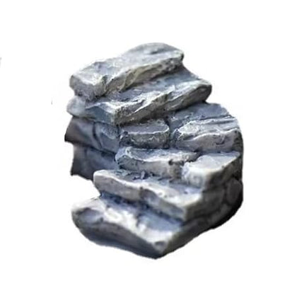 Jinshining curved stone steps miniature garden figurines for durable outdoor decor.
