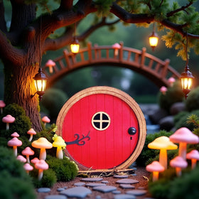 Jinshining Fairy Door gift packaging preview suggests delightful gift idea.