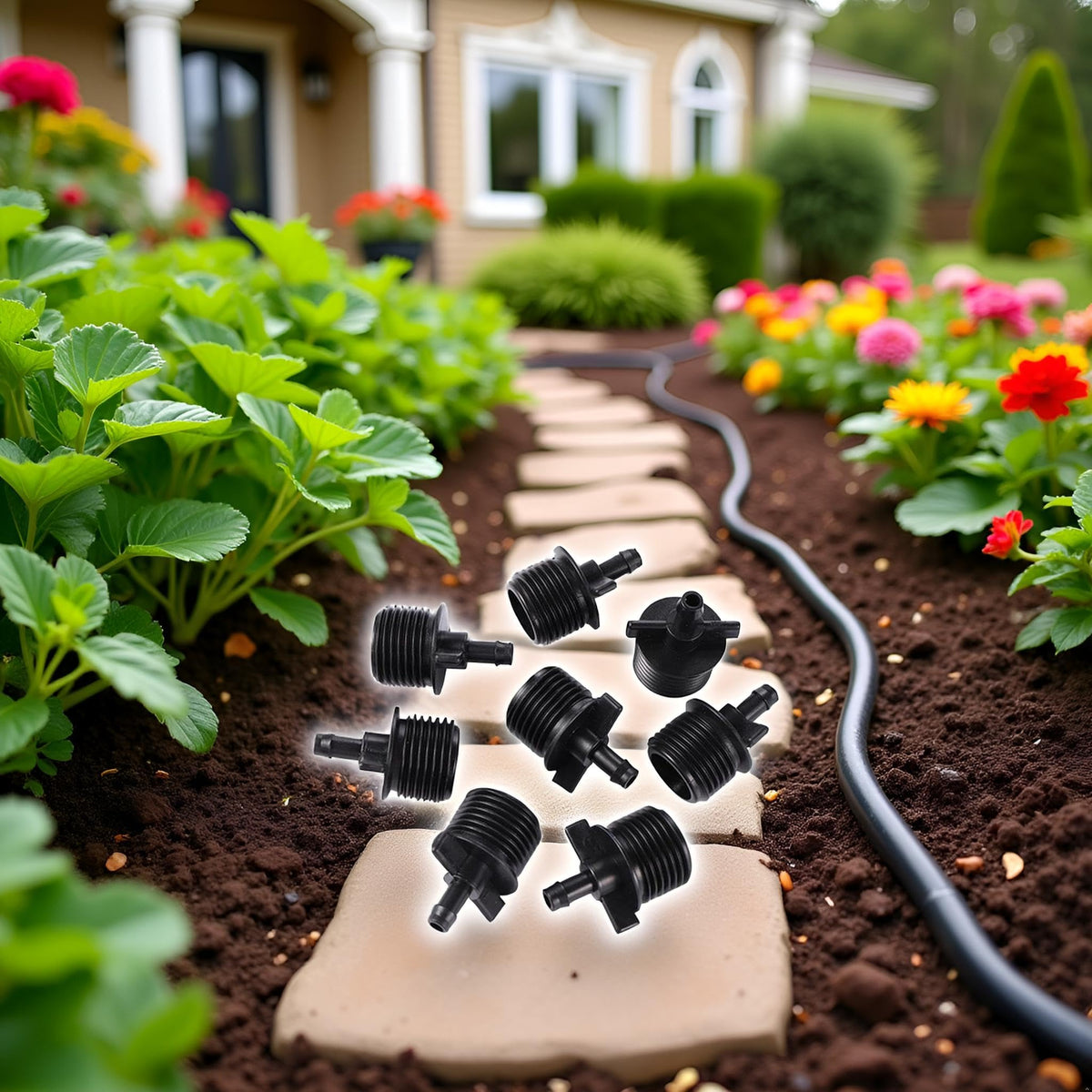 Jinshining outdoor irrigation quick-connect ideal for garden use.