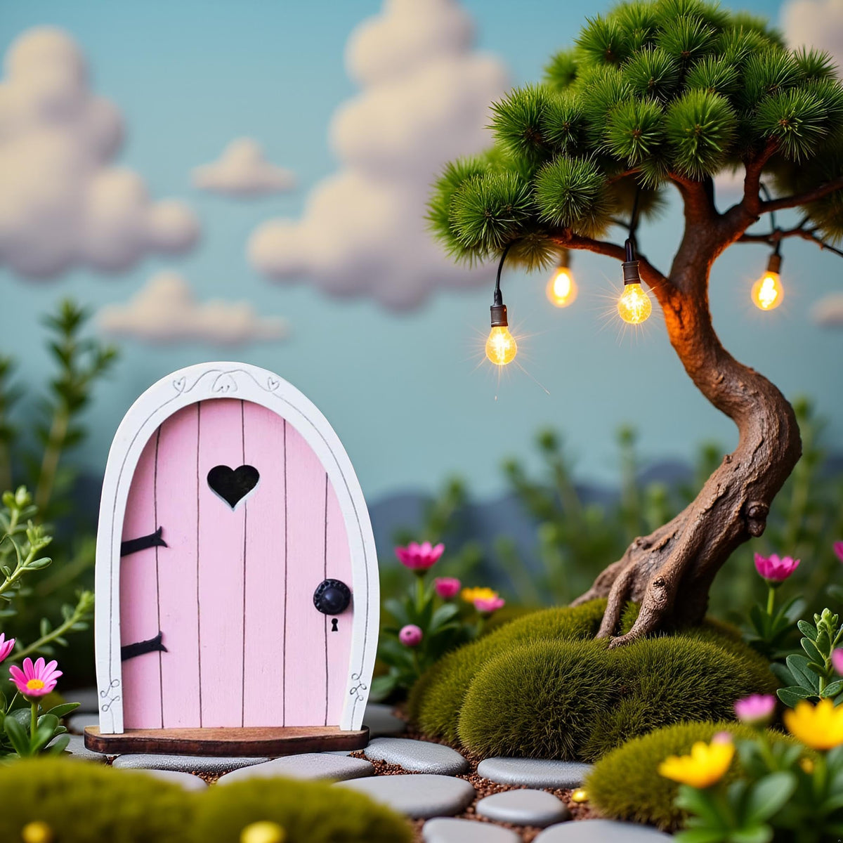 Jinshining Pink Streak mini door close-up reveals intricate resin detailing
