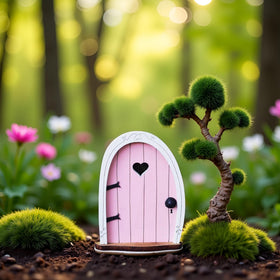 Jinshining Pink Streak garden decor adds whimsy to cards and signs