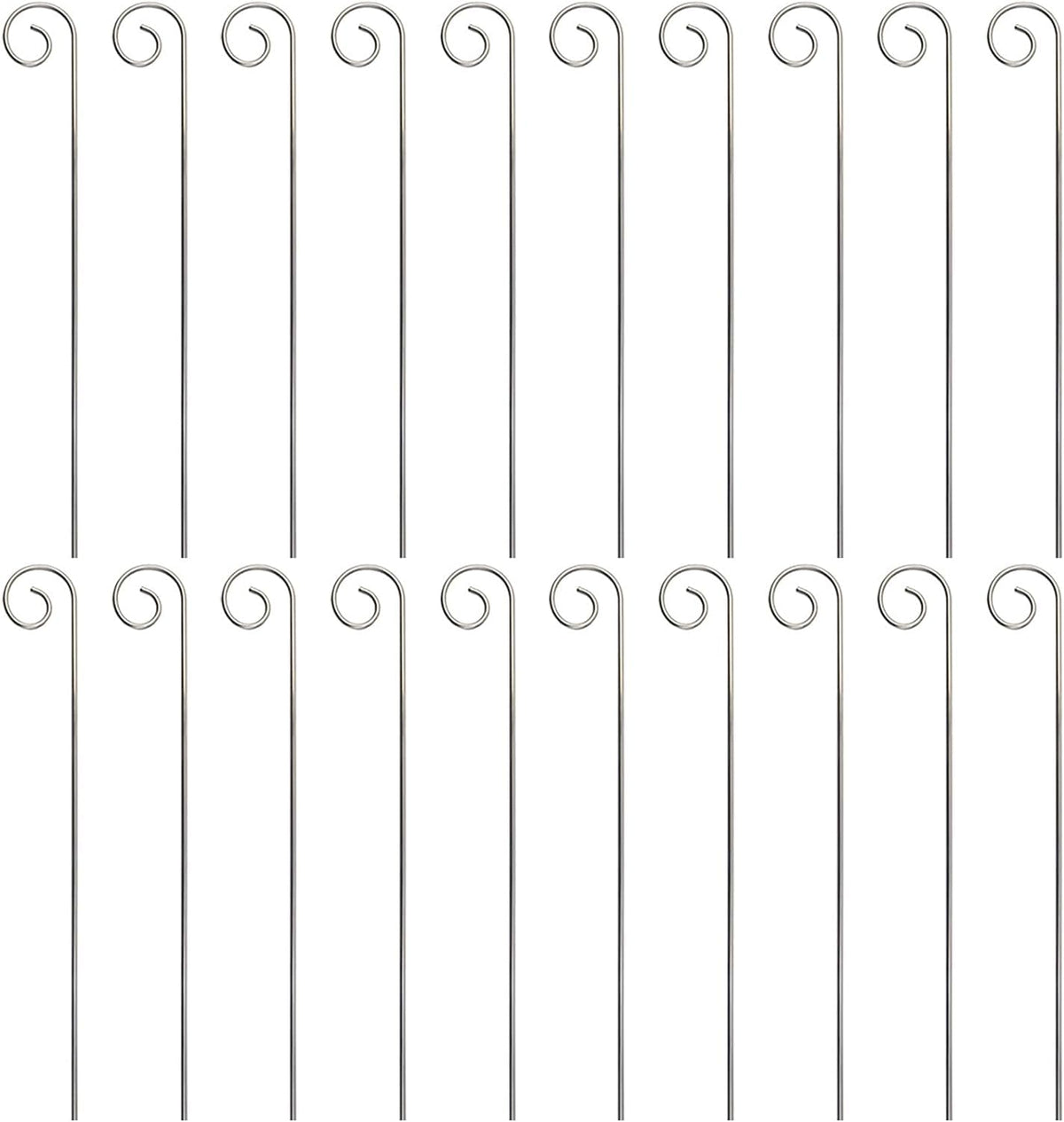 Jinshining silver plant label hooks for durable garden labeling.
