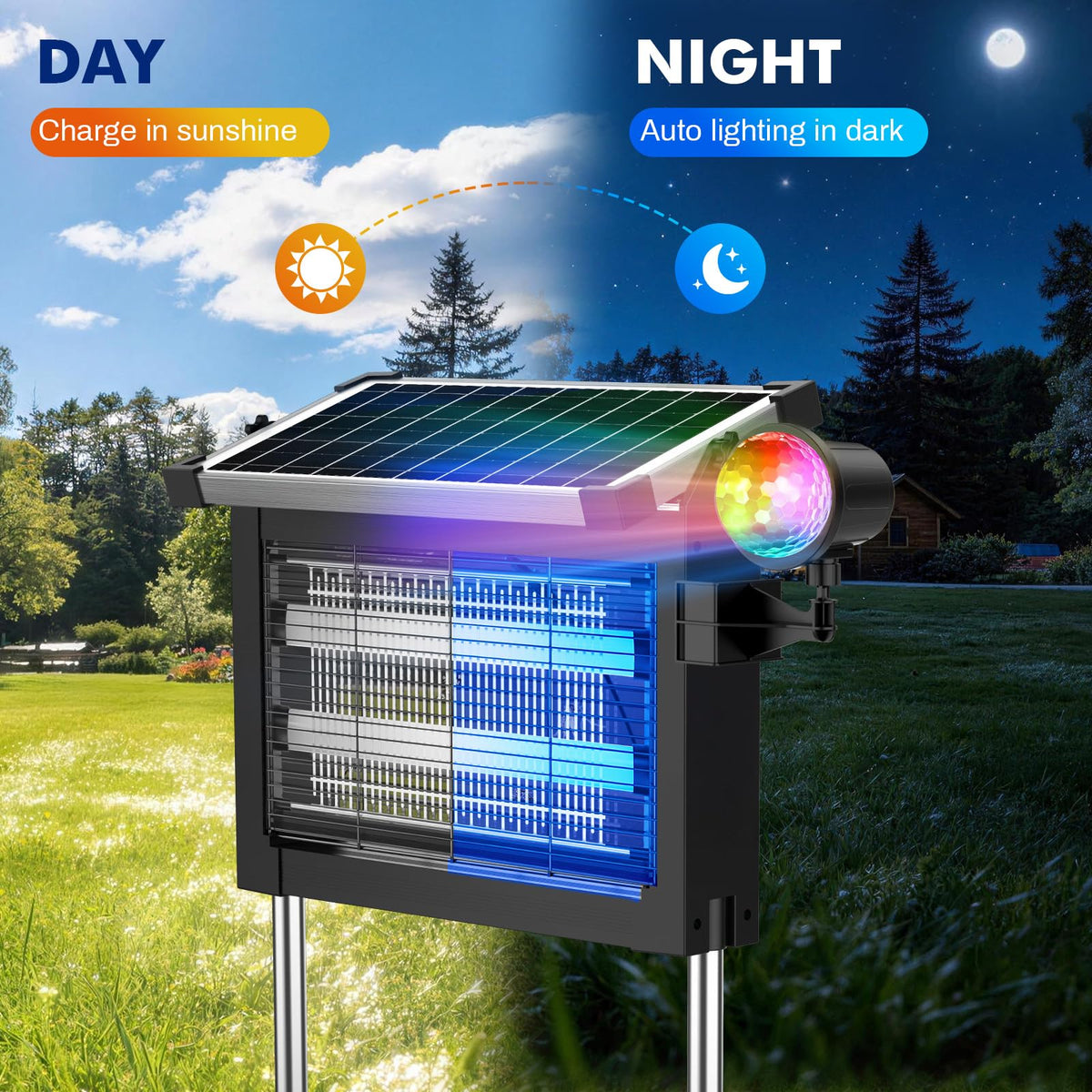 Jinyeda cordless zapper with IPX4 protection for indoor and outdoor durability.