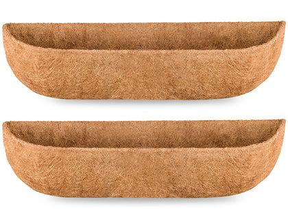 JINYICOCO coconut coir window box liner 2-pack boosts drainage for thriving plants