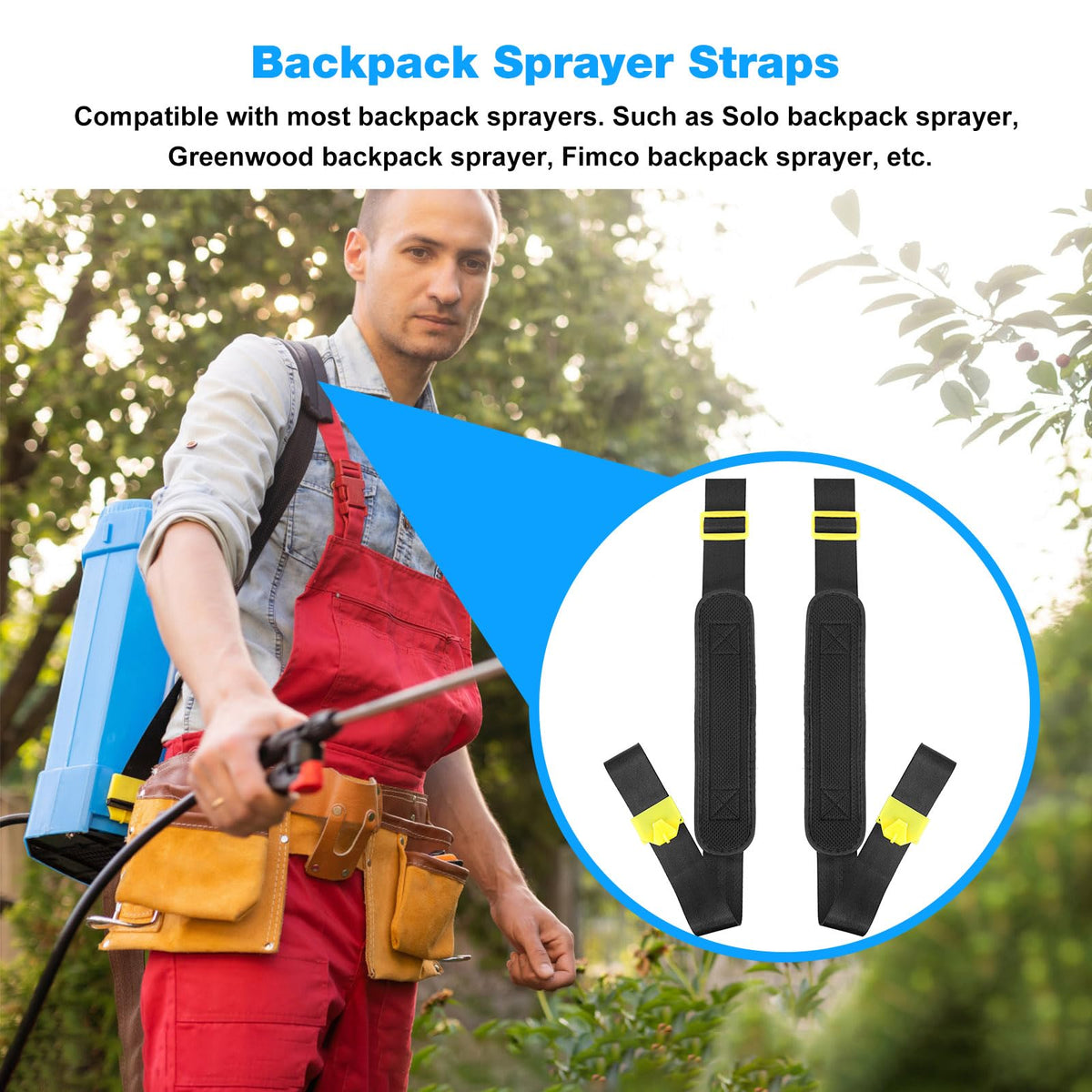 JIOTAR adjustable-length straps tailor to your height for a comfortable, secure carry.