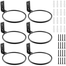 Jiozermi 6-pack flower pot rings for wall display, saving space and enhancing indoor greenery.