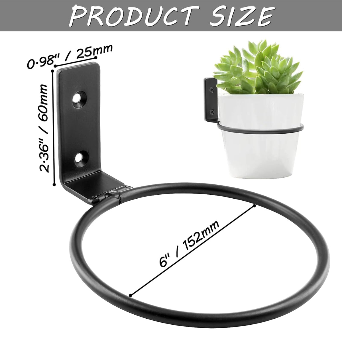Rust-resistant heavy iron construction ensures durable outdoor and indoor use.