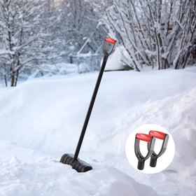 Two shovel handles in one package for quick swaps