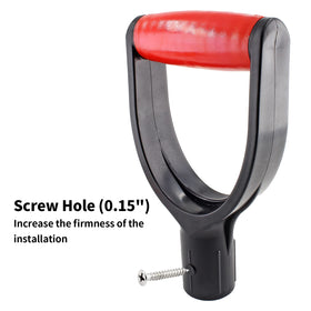 Screws on both sides enable firm, wobble-free installation