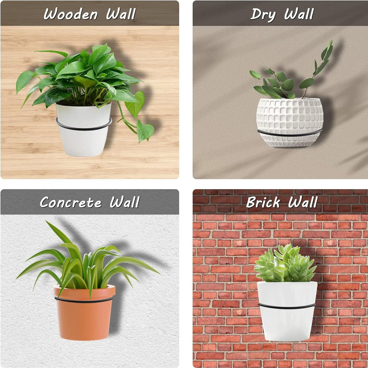 Jiozermi planter rings enable quick décor updates for home, garden, or office spaces.