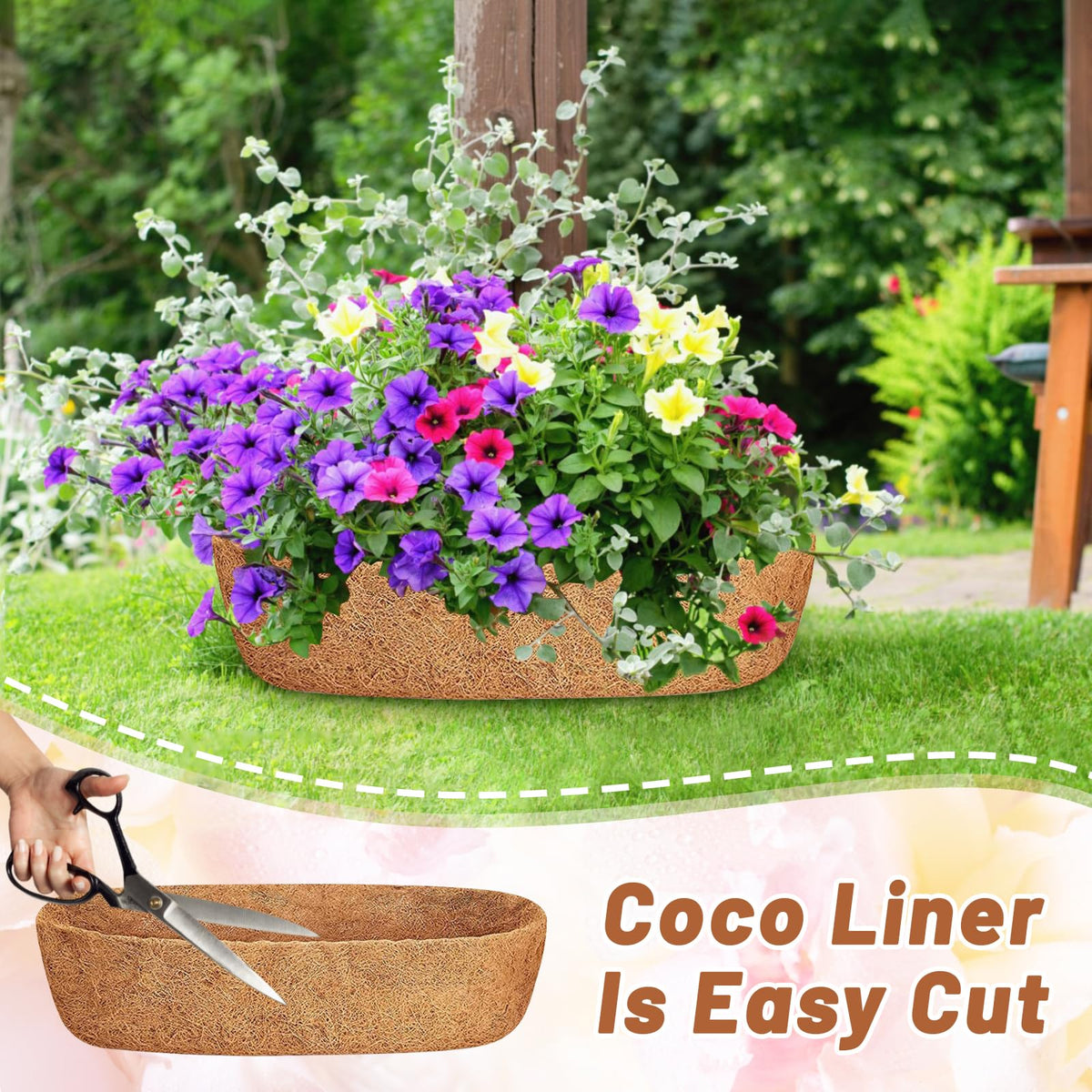JISON21 easy-cut-to-size liner, tailors to pots with simple scissors for a precise fit.