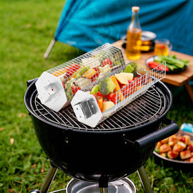 JIUCAN grill baskets perfect for vegetables and fish with even heat