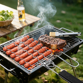 JIUCAN wooden heat-resistant handle keeps hands safe while cooking.