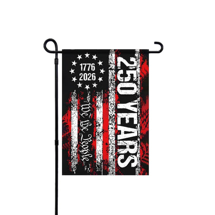 JiuFen 250th anniversary flag front view for outdoor patriotic display with fade-resistant colors.