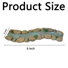JIUMO curved mini stream shows vibrant blue water detail for lifelike scenes