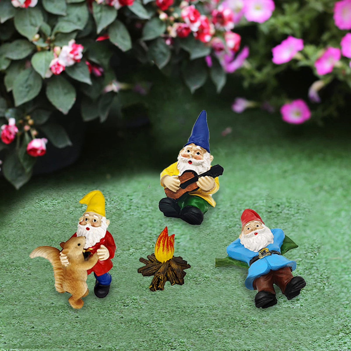 JIUMO miniature gnomes hand painted with vivid colors