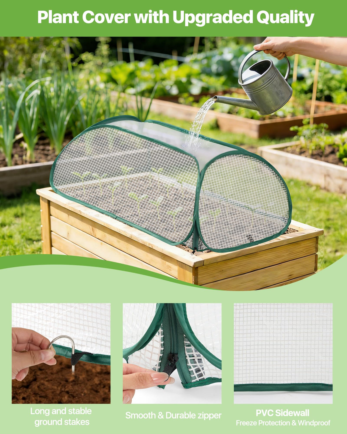 JivaJot complete cover set with storage strap and stakes