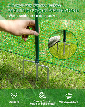 JivaJot fence mesh 40 inch height forms a clear, protective barrier.