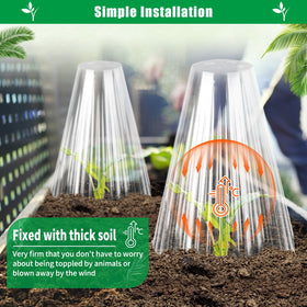 Jixsloft cloche is reusable and returns to shape after handling.