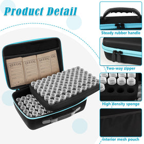 Jixsloft organizer boxes in sponge holes prevent collisions