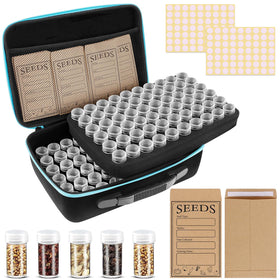 Jixsloft seed storage box assembly keeps seeds neatly organized and easy to access