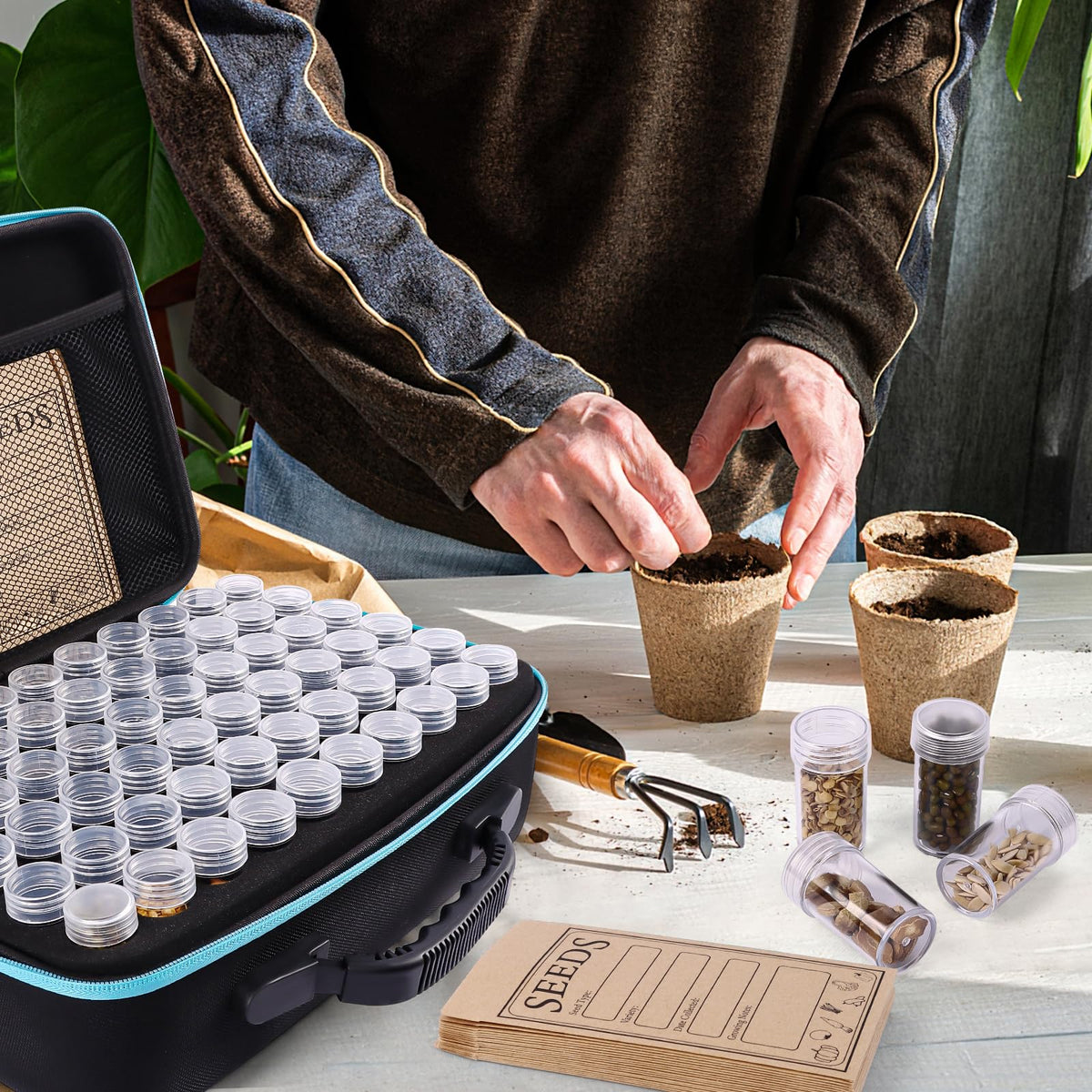 Jixsloft versatile storage for beads and small items beyond seeds