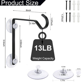 JIYANMEI heavy-duty suction hook for glass keeps items secure without drilling.