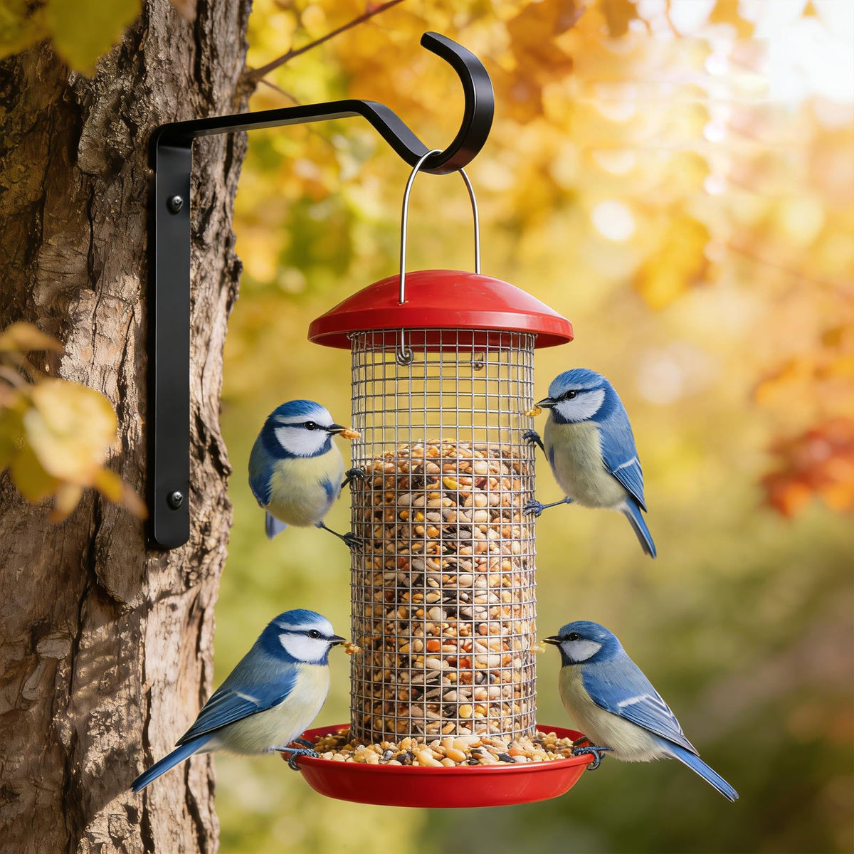 JIYANMEI multi-purpose hanging hook suits feeders, pots, lanterns, and wind chimes.