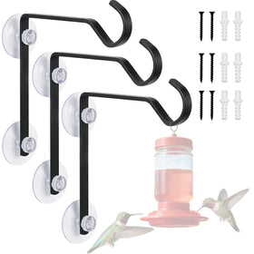 JIYANMEI window hook bird feeder hanger provides stable outdoor support on glass.