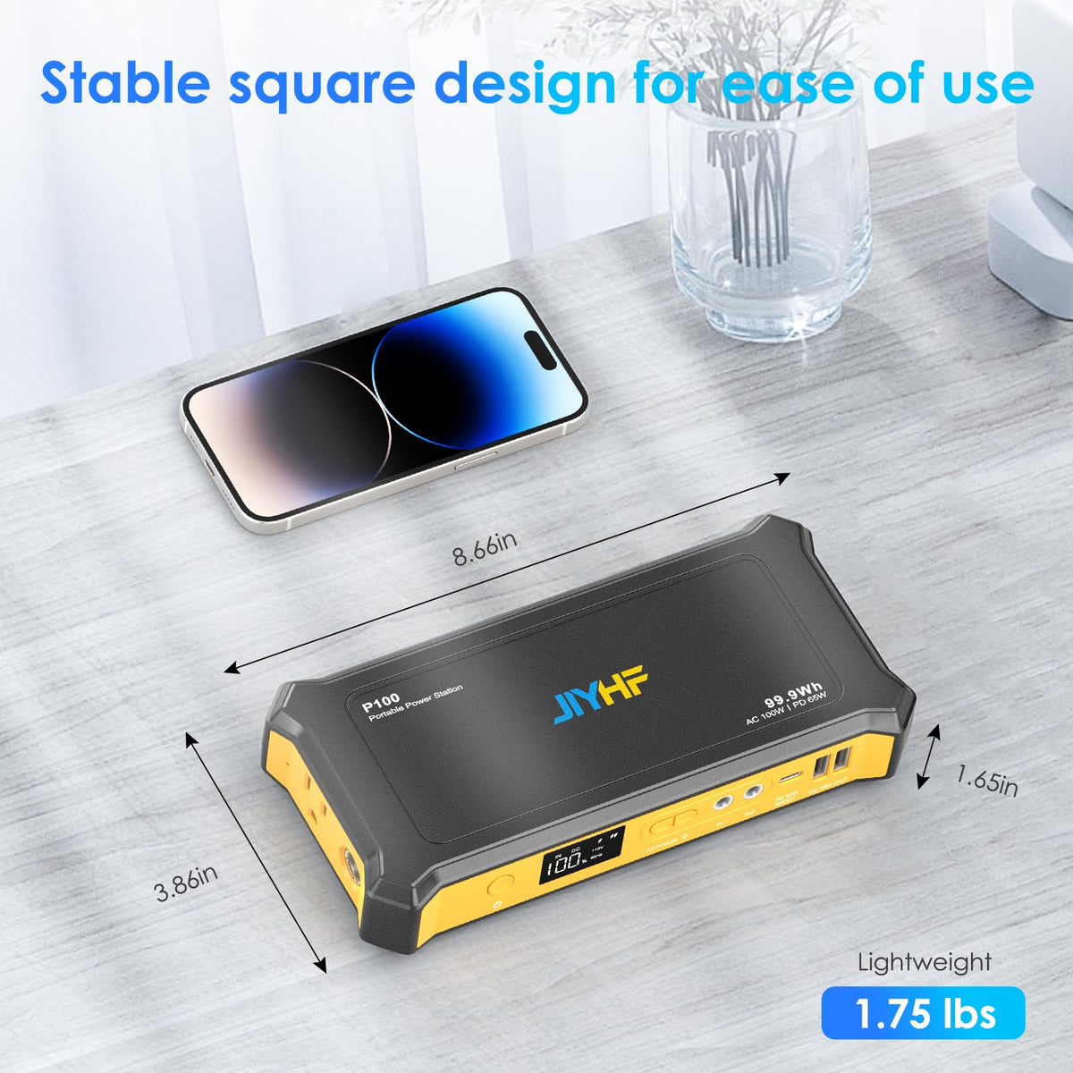 JIYHF 12V DC output supports portable devices and accessories