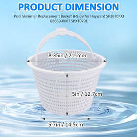 JIYIZO Hayward-compatible skimmer basket fit ensures easy upgrades without tools