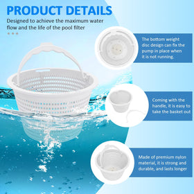 JIYIZO skimmer basket easy-lift handle enables quick removal during maintenance