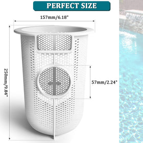 JIYIZO strainer basket SPX3200M open-grid design improves debris capture and flow.