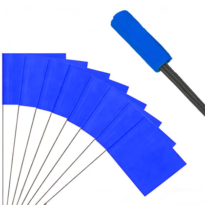 JIZHGRAD blue marking flags mark yard boundaries with high visibility