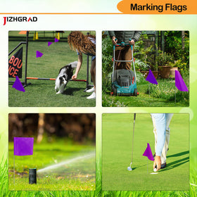 JIZHGRAD UV-resistant flags endure sun and rain during outdoor projects.