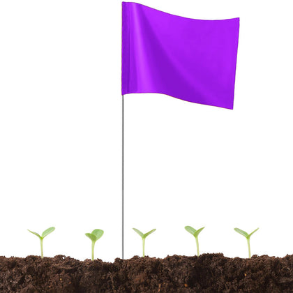 JIZHGRAD yard flags with sturdy steel poles for durable outdoor marking.