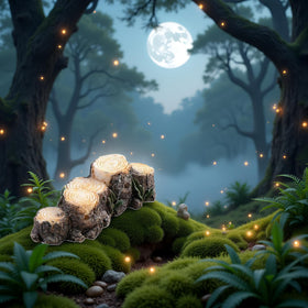 Jizlan stump ornament suits terrariums, bringing woodland detail to small ecosystems.