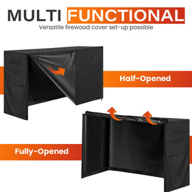 JJASMAMV 5ft firewood cover dimensions for standard racks