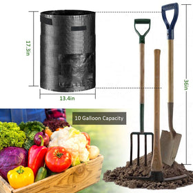 JJGoo grow bag with reinforced handles for easy relocation.