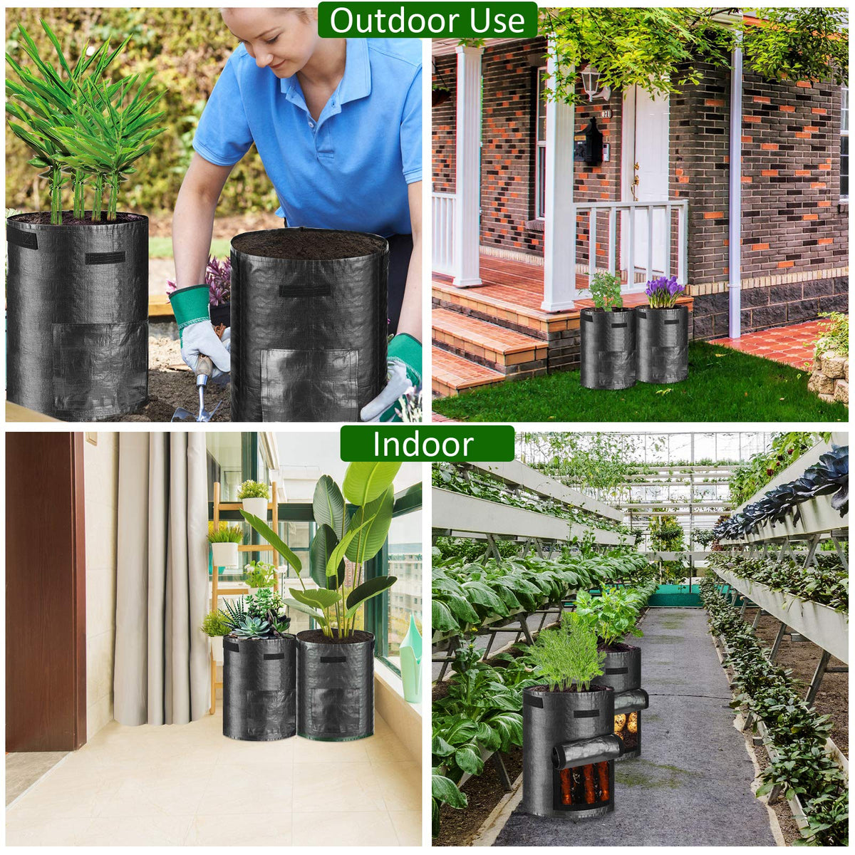 JJGoo indoor-outdoor compatible bag for patios and balconies.