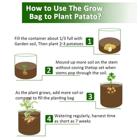 JJGoo ventilated bag shows bottom and side holes for root health.