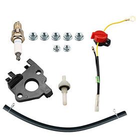 JJing carburetor and muffler hardware kit includes gaskets, nuts, bolts for easy install.