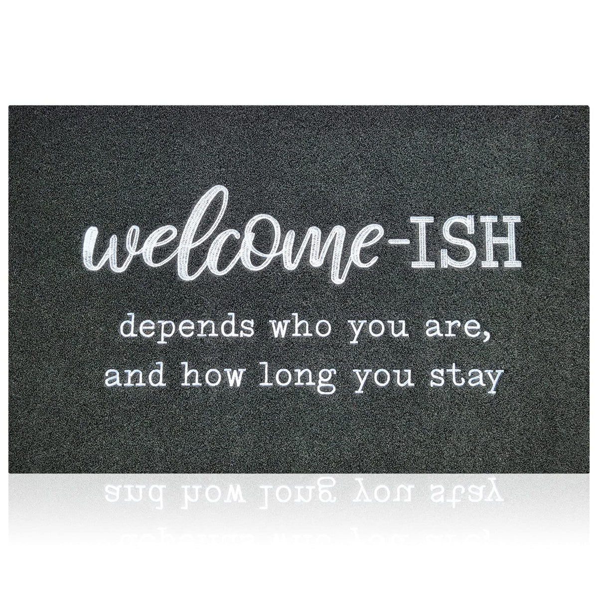 JJUUYOU door mat outdoor entrance with non-slip backing for safe year-round use.