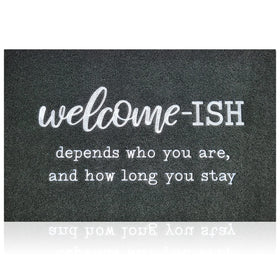 JJUUYOU door mat outdoor entrance with non-slip backing for safe year-round use.