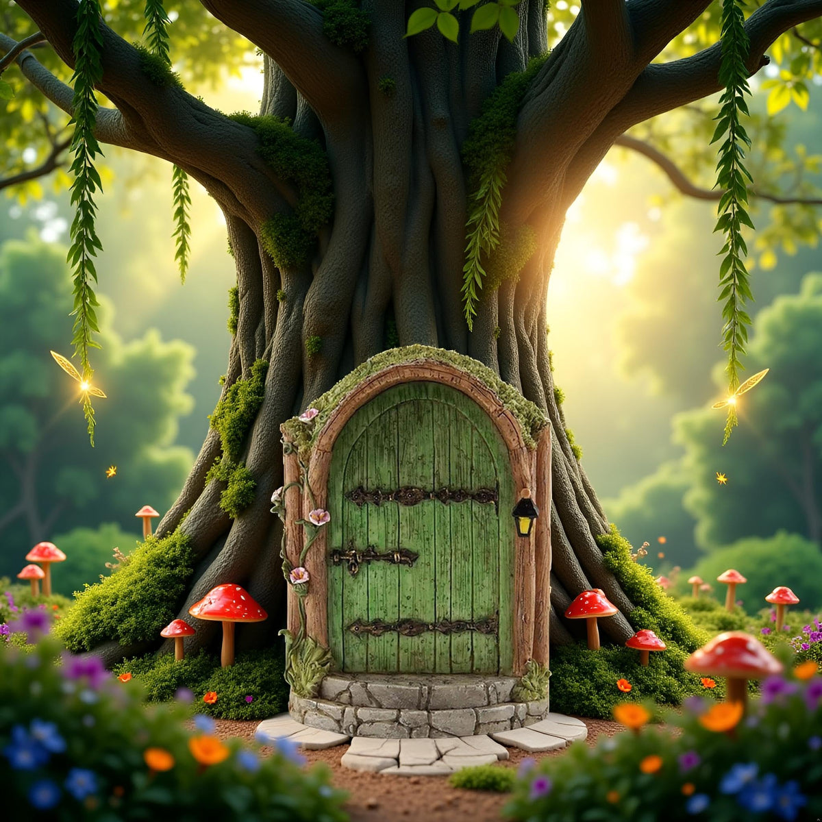 JJLFresheners hanging fairy door accent for planters and trellises