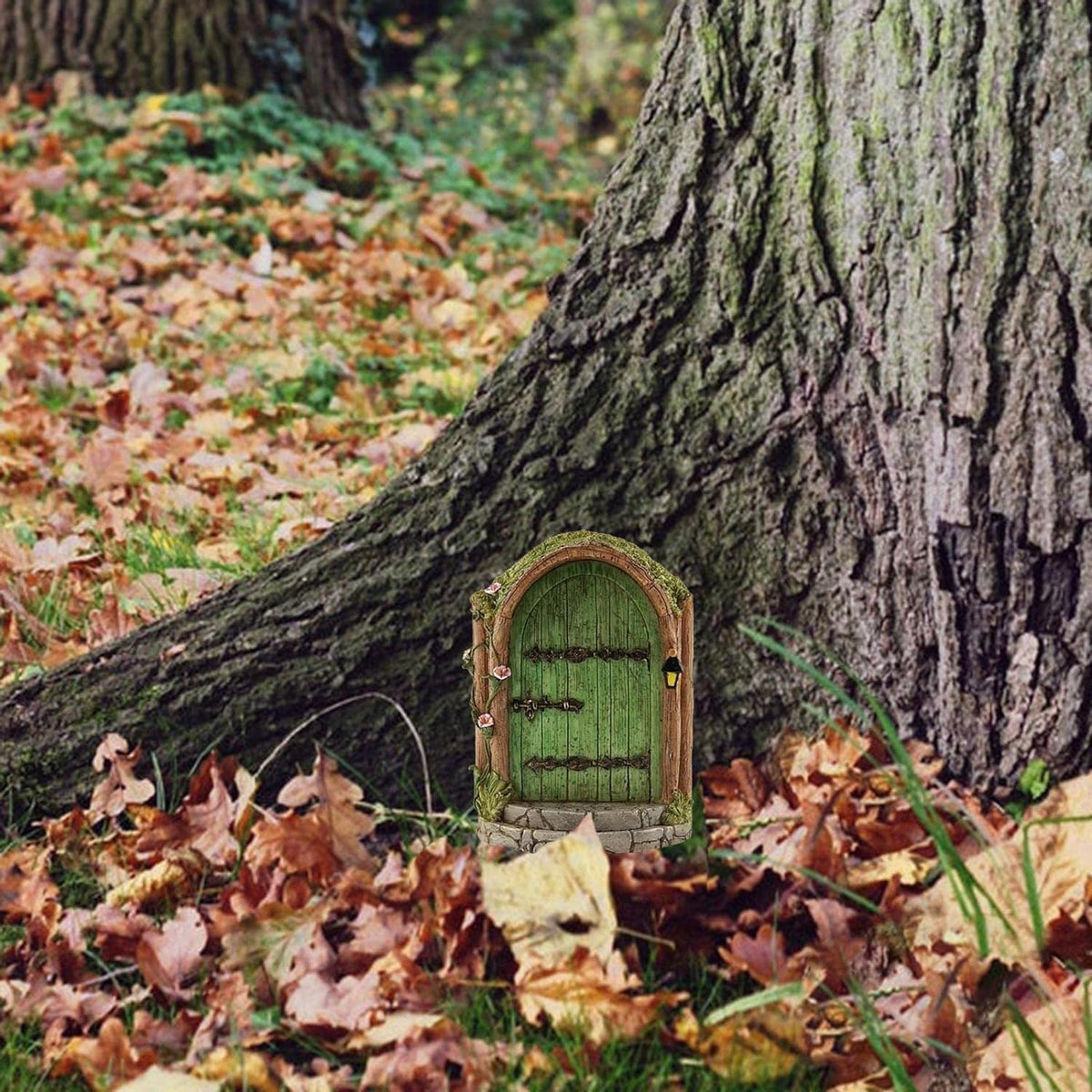 JJLFresheners outdoor fairy door for tree trunks enhances garden charm
